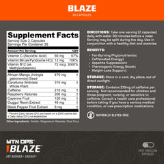 MTN OPS Blaze capsules closeup highlighting gluten-free convenience