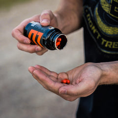 MTN OPS Blaze serving capsules in hand for daily use