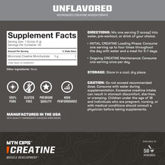 MTN OPS Micronized Creatine powder being stirred in a shaker for quick mix.