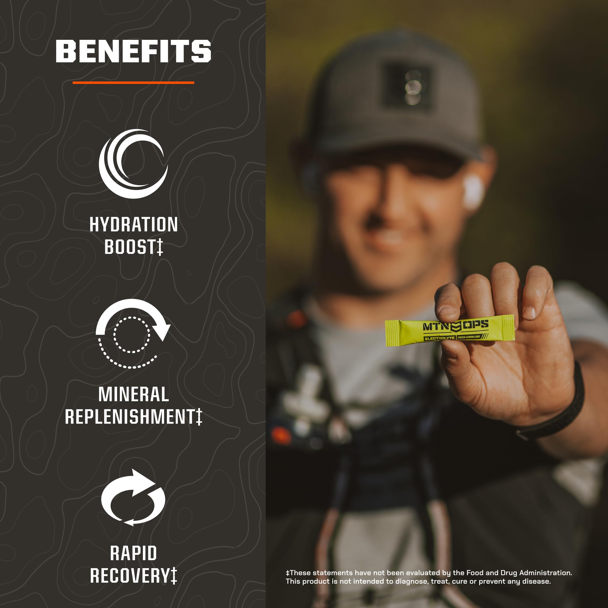 MTN OPS Electrolytes STM Powder Packets – Sugar Free Hydration, Gluten ...