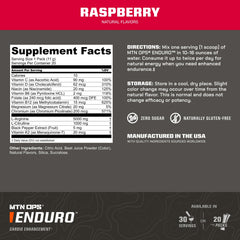 Raspberry powder swirl suggesting refreshing flavor profile.