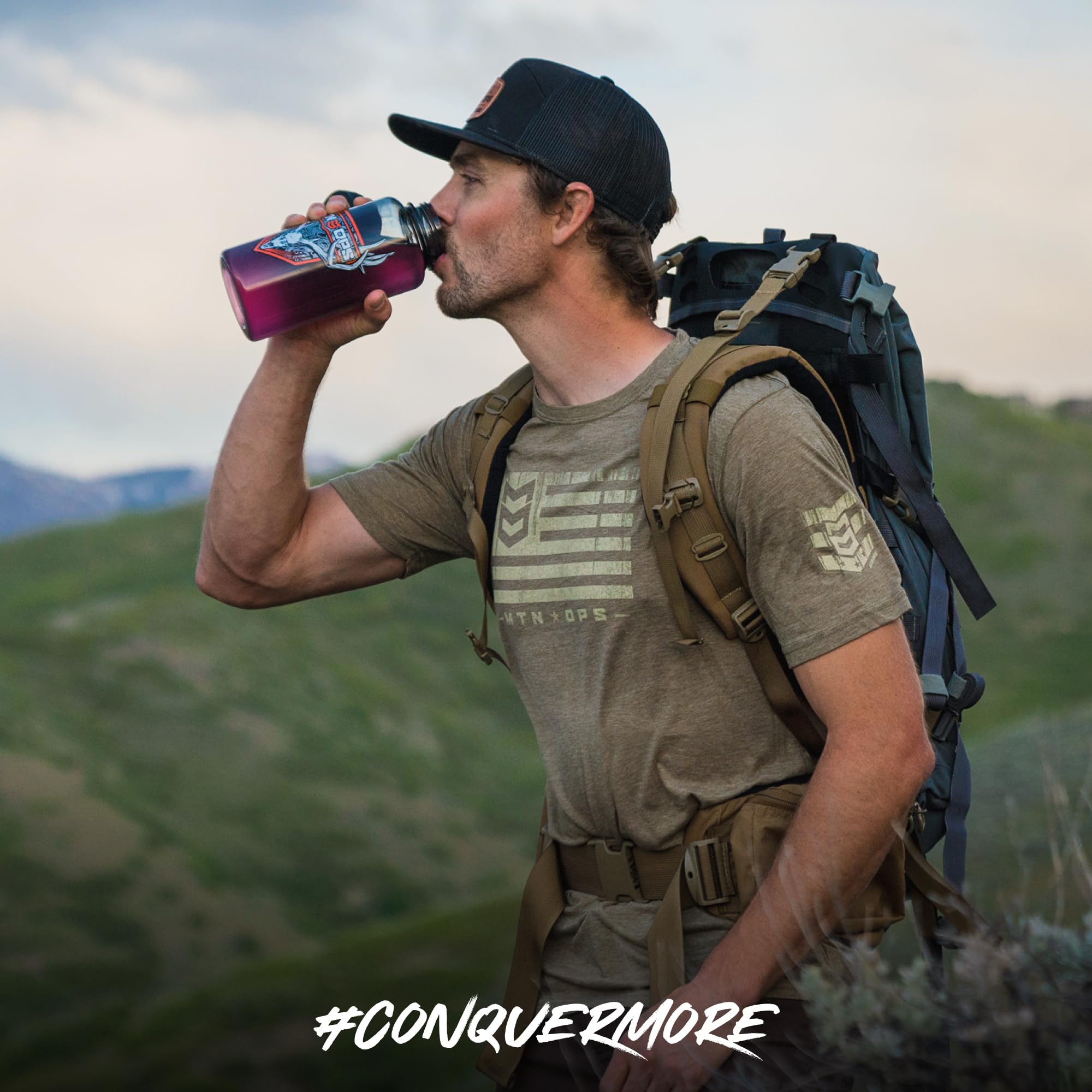 MTN OPS Enduro 30-serving jar showing gluten-free formulation for daily use.
