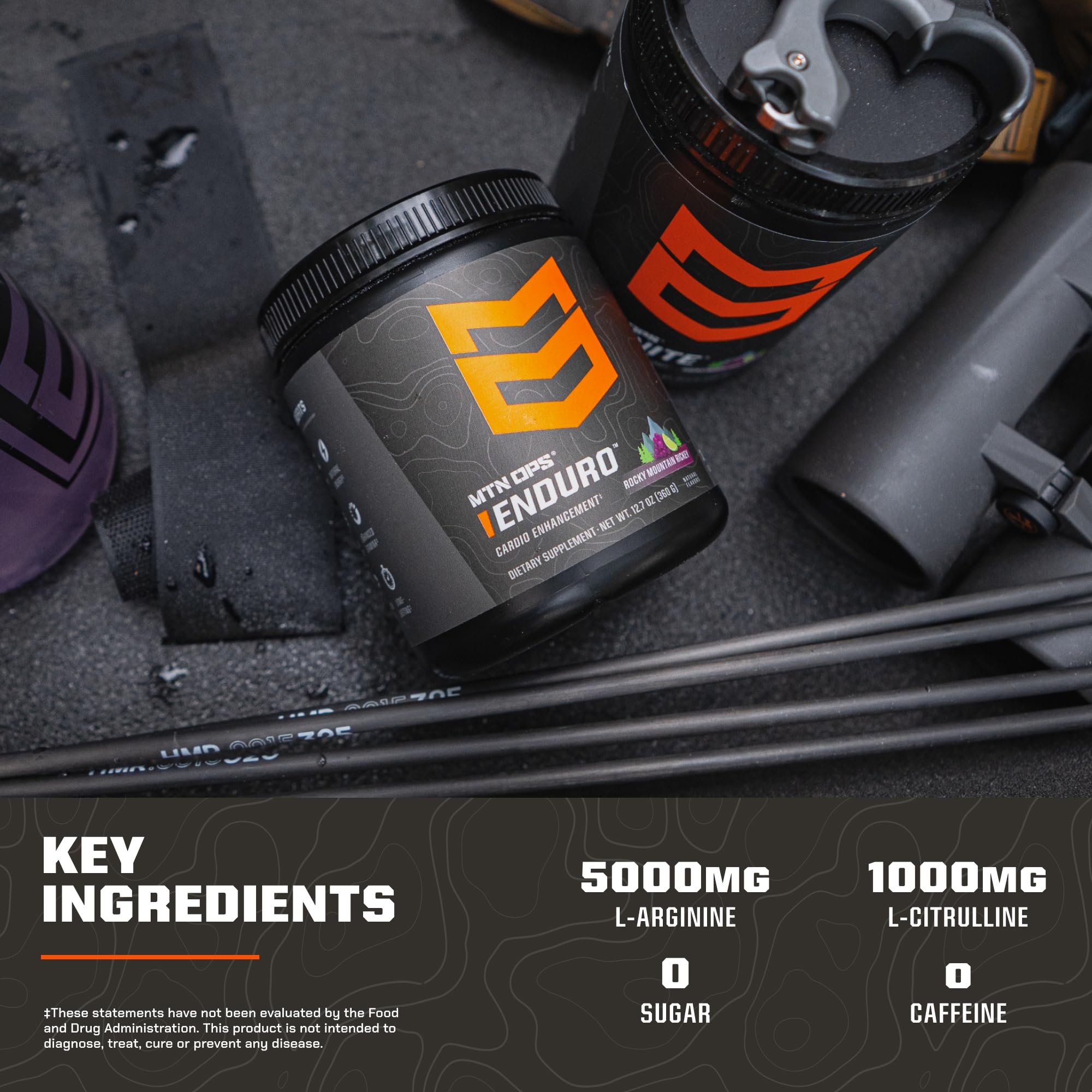 MTN OPS Enduro tub open reveals gluten-free formula suitable for daily use.