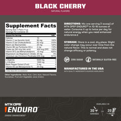 MTN OPS Enduro powder being measured to mix for hydration and endurance.