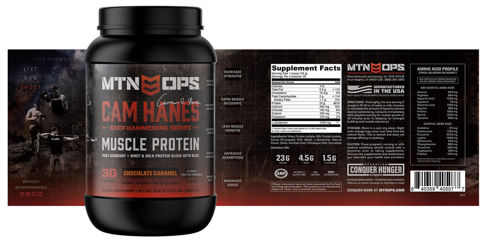 MTN OPS training scene featuring a protein shake ready