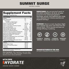MTN OPS Hydrate powder dissolving in water for fast refreshment.