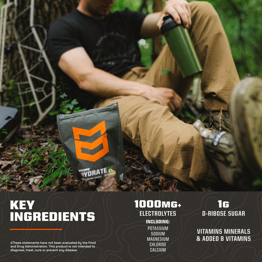 MTN OPS Hydrate electrolyte blend supports quick replenishment during training