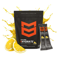 MTN OPS Hydrate Lemonade pack for easy, quick serving during workouts.