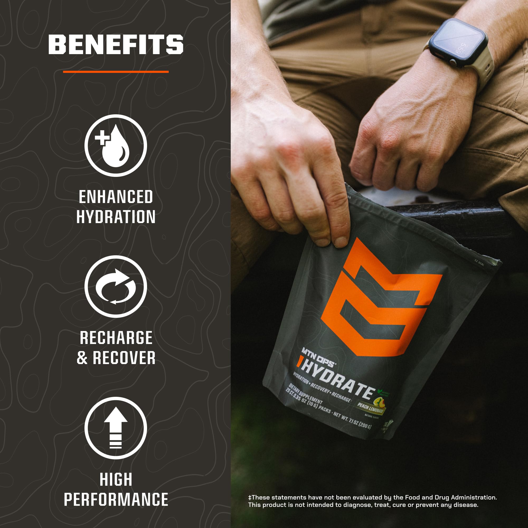 MTN OPS Hydrate monk fruit-sweetened formula with clean taste