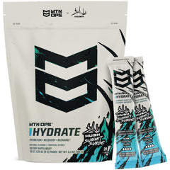 MTN OPS Hydrate on-the-go packs for quick hydration during workouts.