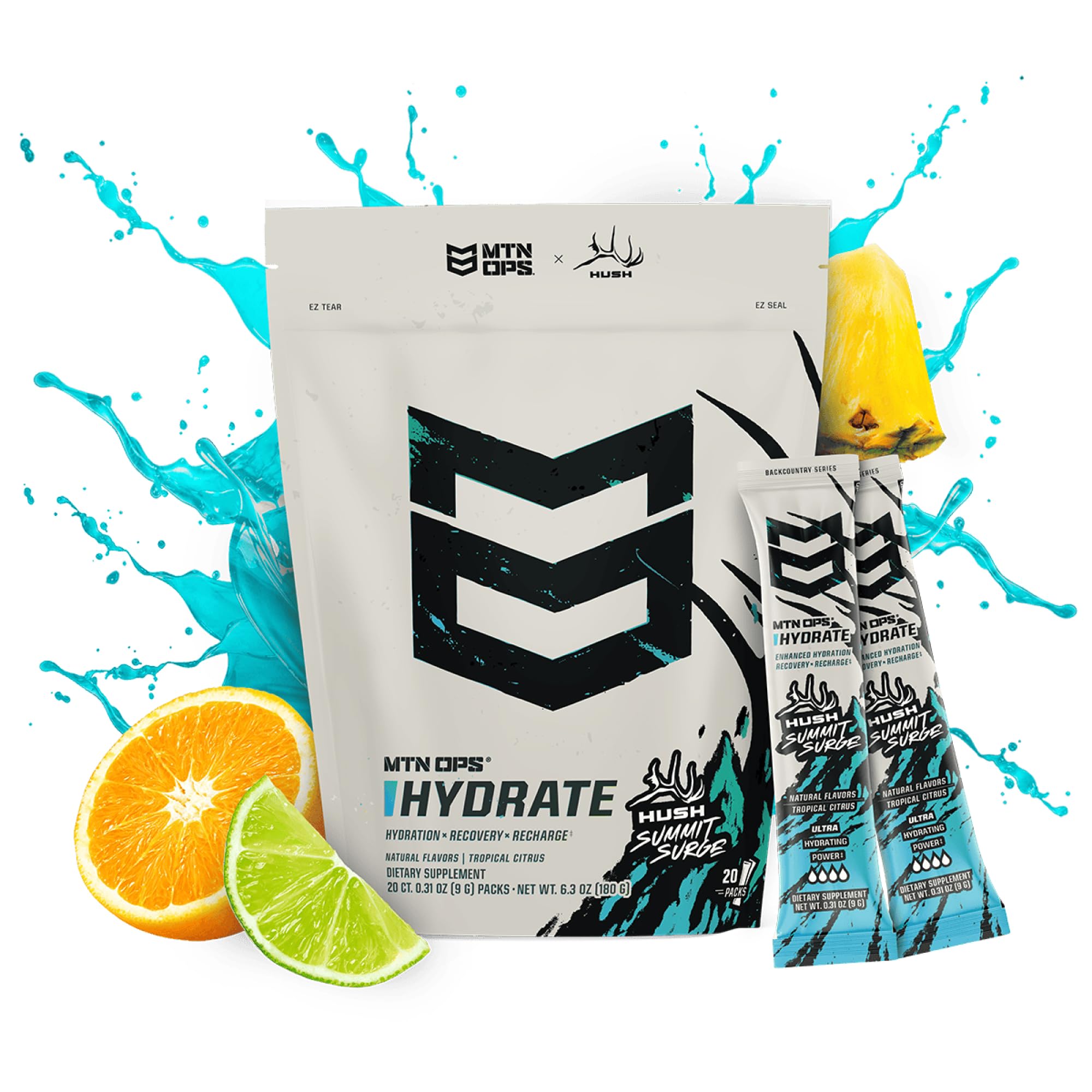 MTN OPS Hydrate packs in hand, ready for outdoor activity.