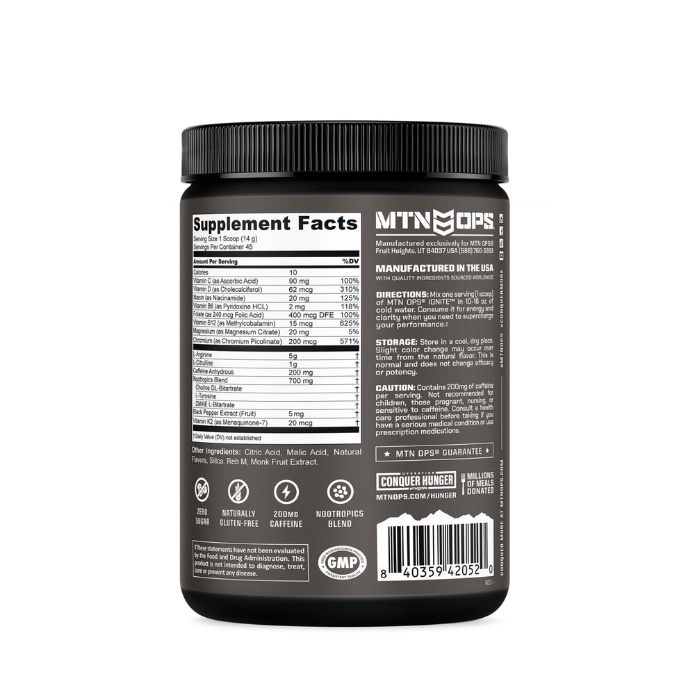 MTN OPS Ignite gluten-free symbol closeup reinforces dietary accessibility.