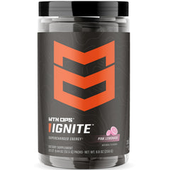 MTN OPS Ignite Trail Packs sachet front — gluten-free energy powder for outdoor workouts.