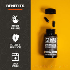 MTN OPS Immune packaging in a daily routine setup.