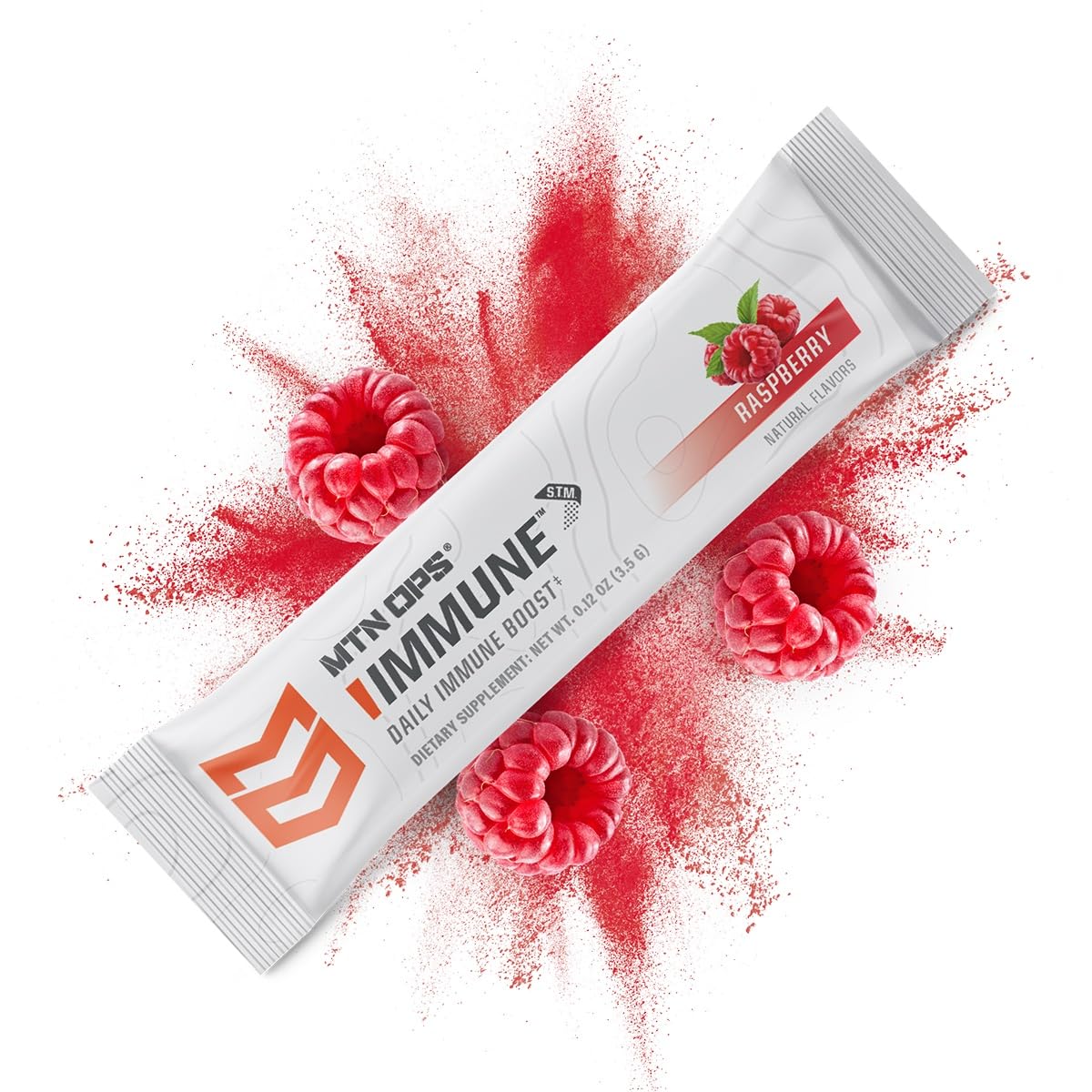 MTN OPS Immune STM compact packaging ideal for gym and office routines.