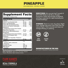 MTN OPS BCAA pineapple mix shown in water for easy hydration and flavor