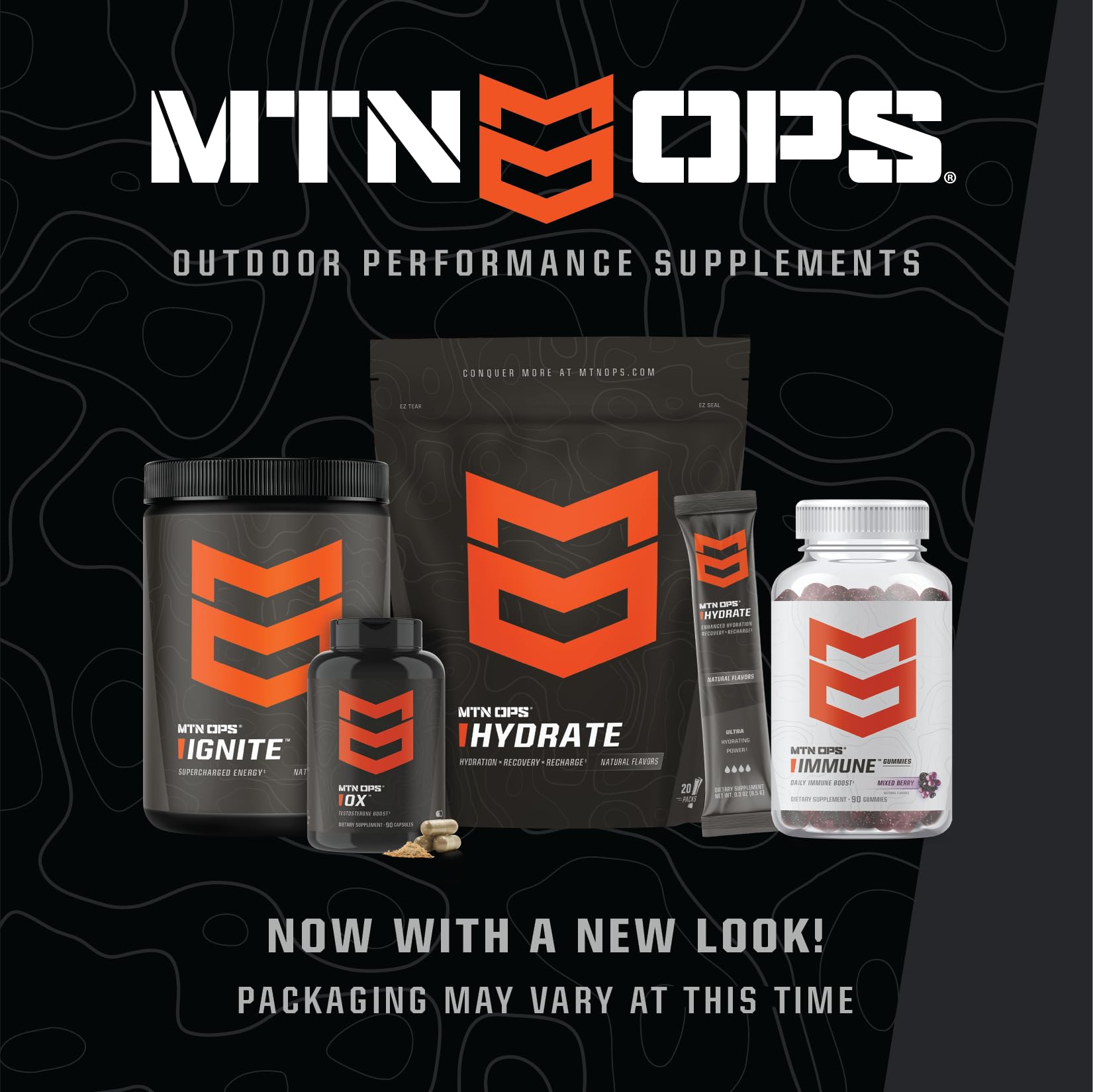 MTN OPS Magnum Chocolate flat lay with tub and scoop ready to use