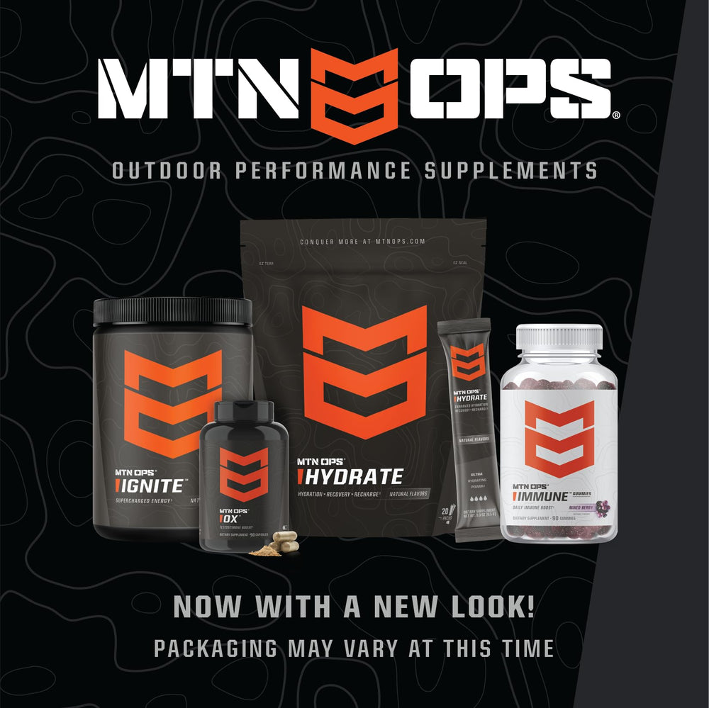 MTN OPS Magnum Chocolate flat lay with tub and scoop ready to use