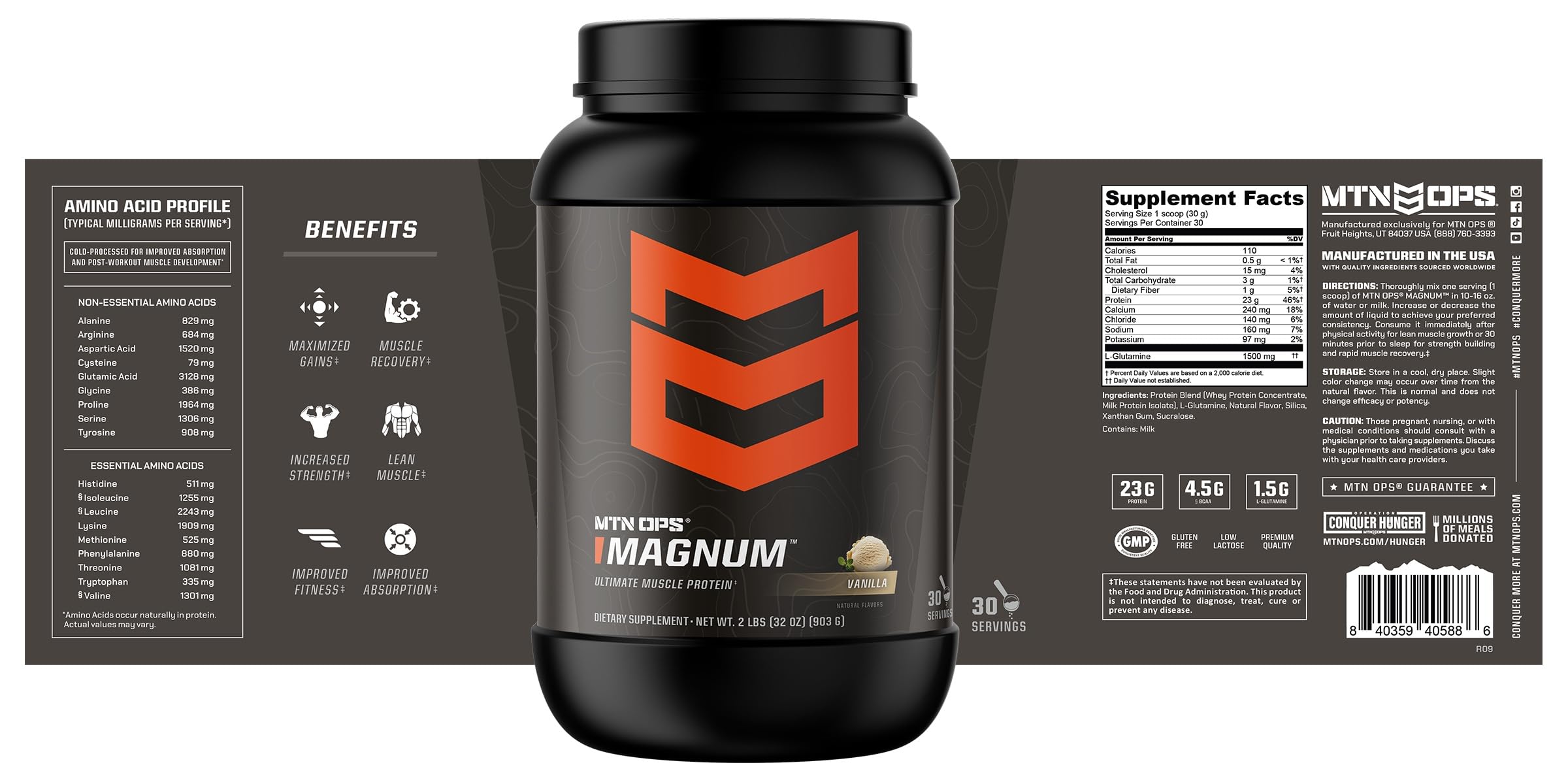MTN OPS Magnum Vanilla close-up texture reveals creamy vanilla finish.