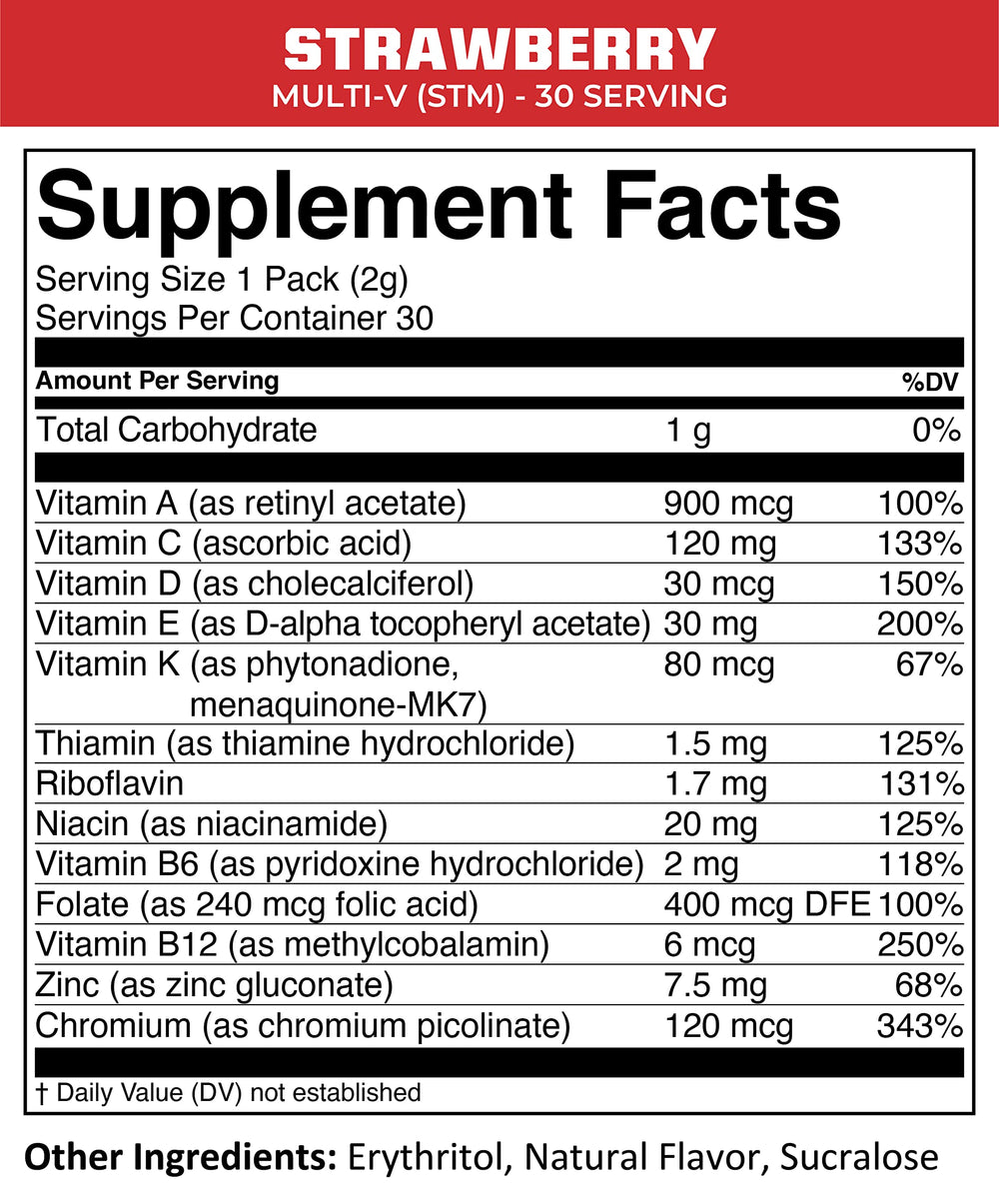 MTN OPS Multi-V capsules close-up highlights convenient daily nutrients for energy.