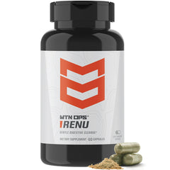 MTN OPS Renu bottle close-up for gentle daily cleansing
