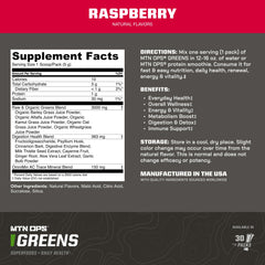 MTN OPS Super Greens stick dropped into water for quick hydration.