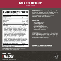 MTN OPS Super Reds being poured into water for easy hydration