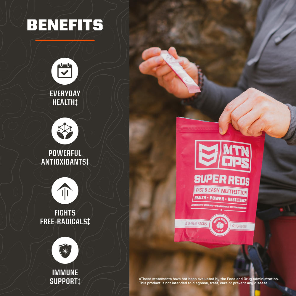 MTN OPS Super Reds fruit-vegetable blend with phytonutrients for vitality