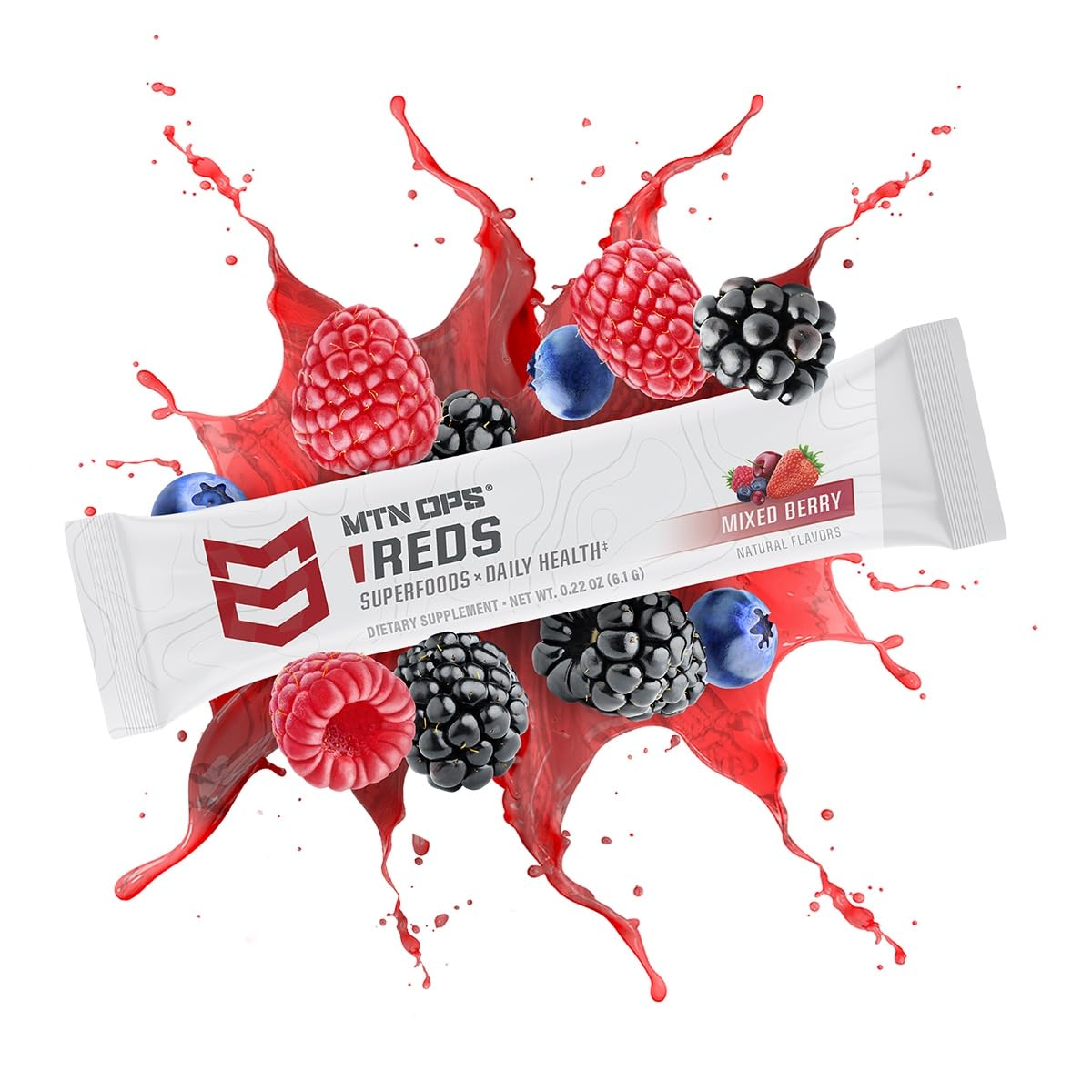 MTN OPS Super Reds on-the-go pack in a gym bag