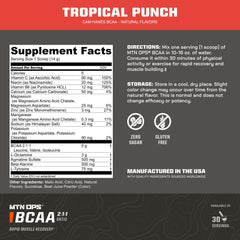 MTN OPS Tropical Punch scoop ready to mix for refreshing hydration.