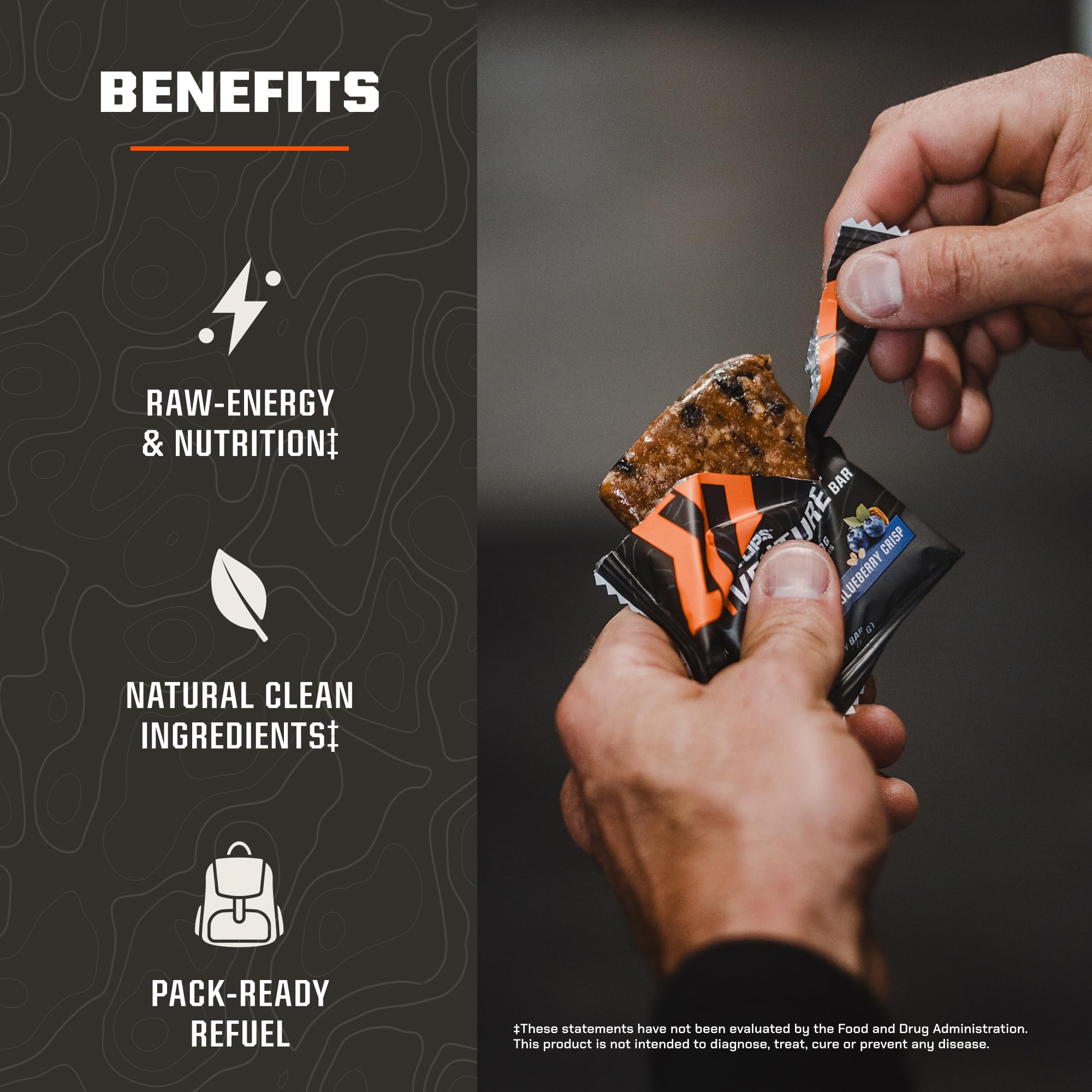 MTN OPS Venture Bar on-the-go snack for trail use and quick fueling