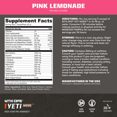 MTN OPS Yeti Mode beta-alanine tingling detail signaling endurance-focused blend in action