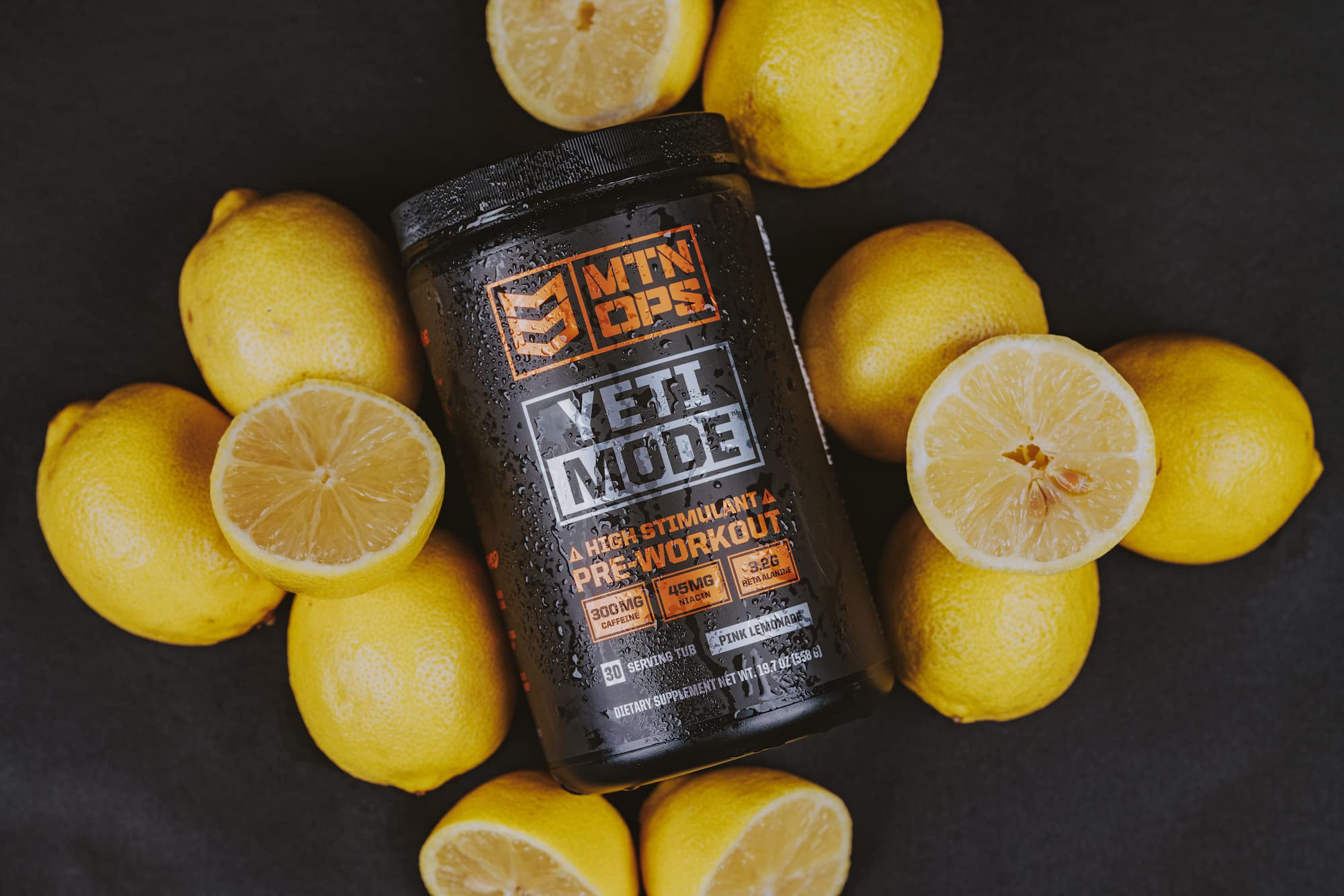 MTN OPS Yeti Mode pink lemonade glass evokes refreshing taste