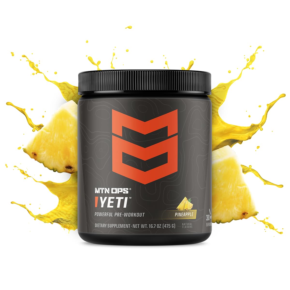 MTN OPS Yeti Pre-entrenamiento ingredientes arginina y citrulina para flujo sanguíneo