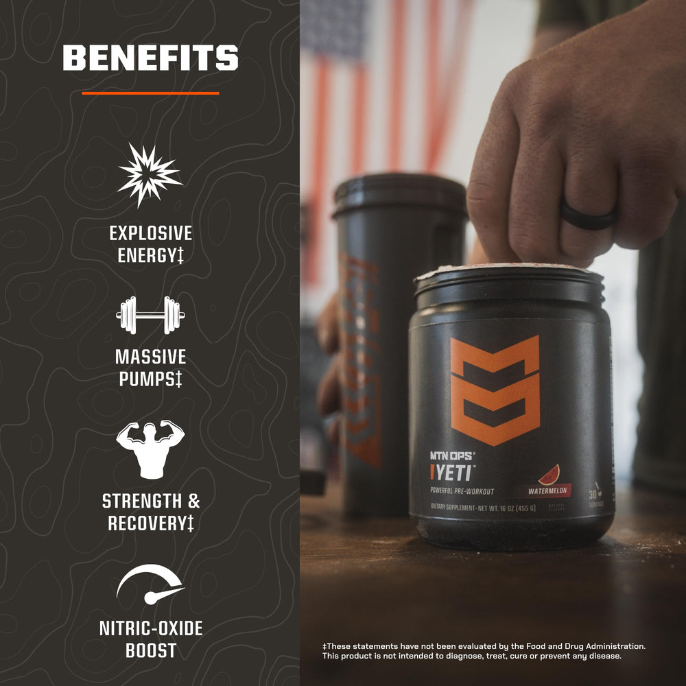 MTN OPS YETI shaker bottle for quick on-the-go mixing