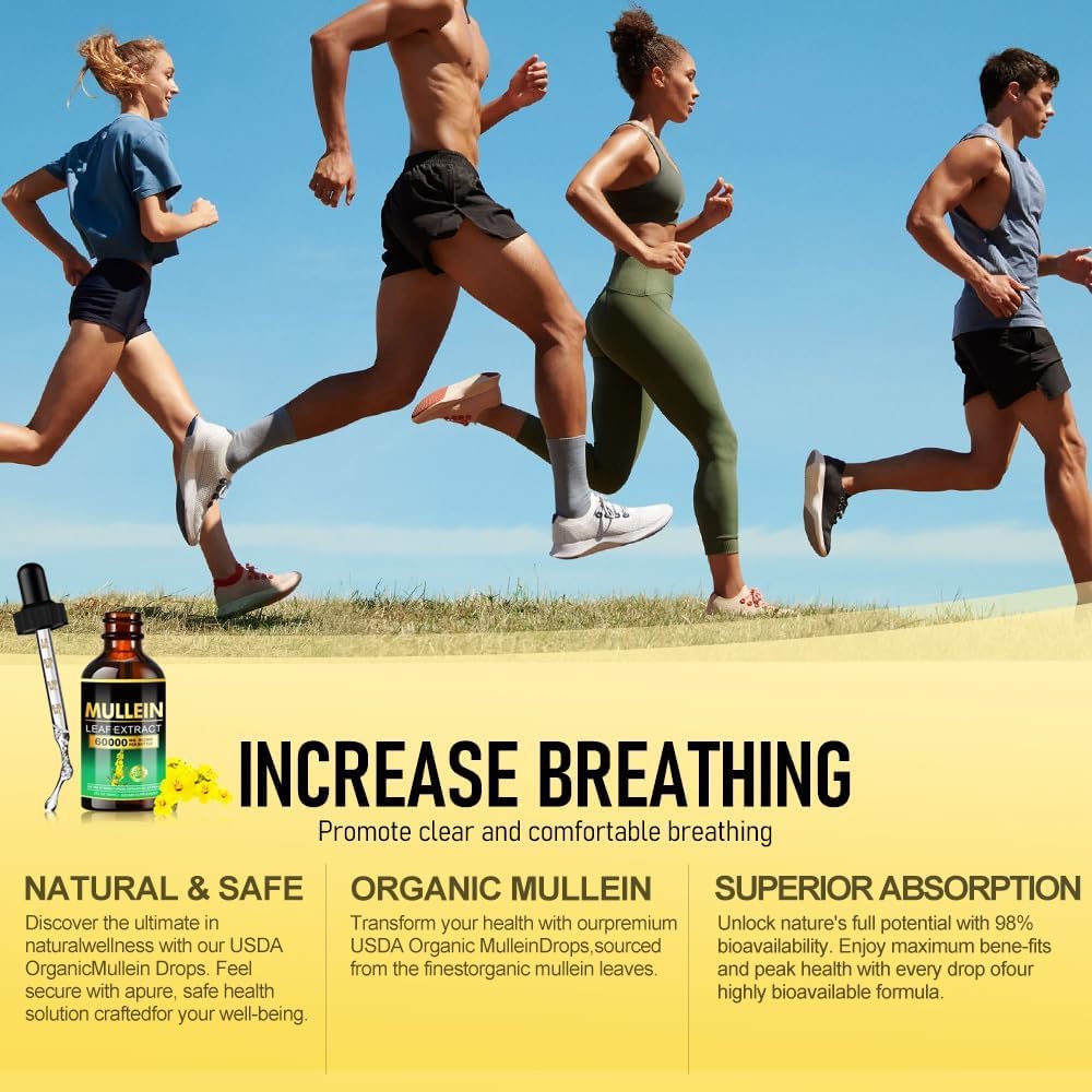Mualgafy Mullein Drops 2 oz bottle designed for daily lung wellness.