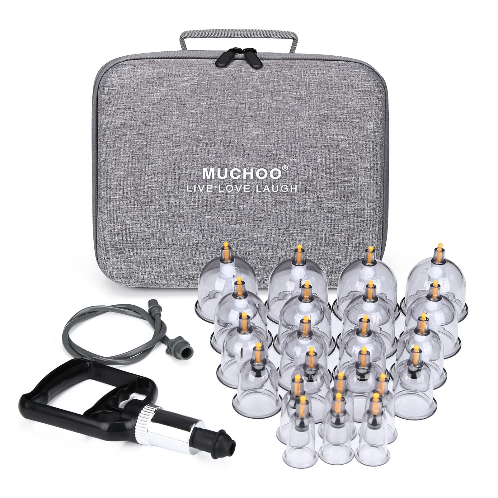 Muchoo cupping set 22 cups kit for deep tissue massage and relaxation.