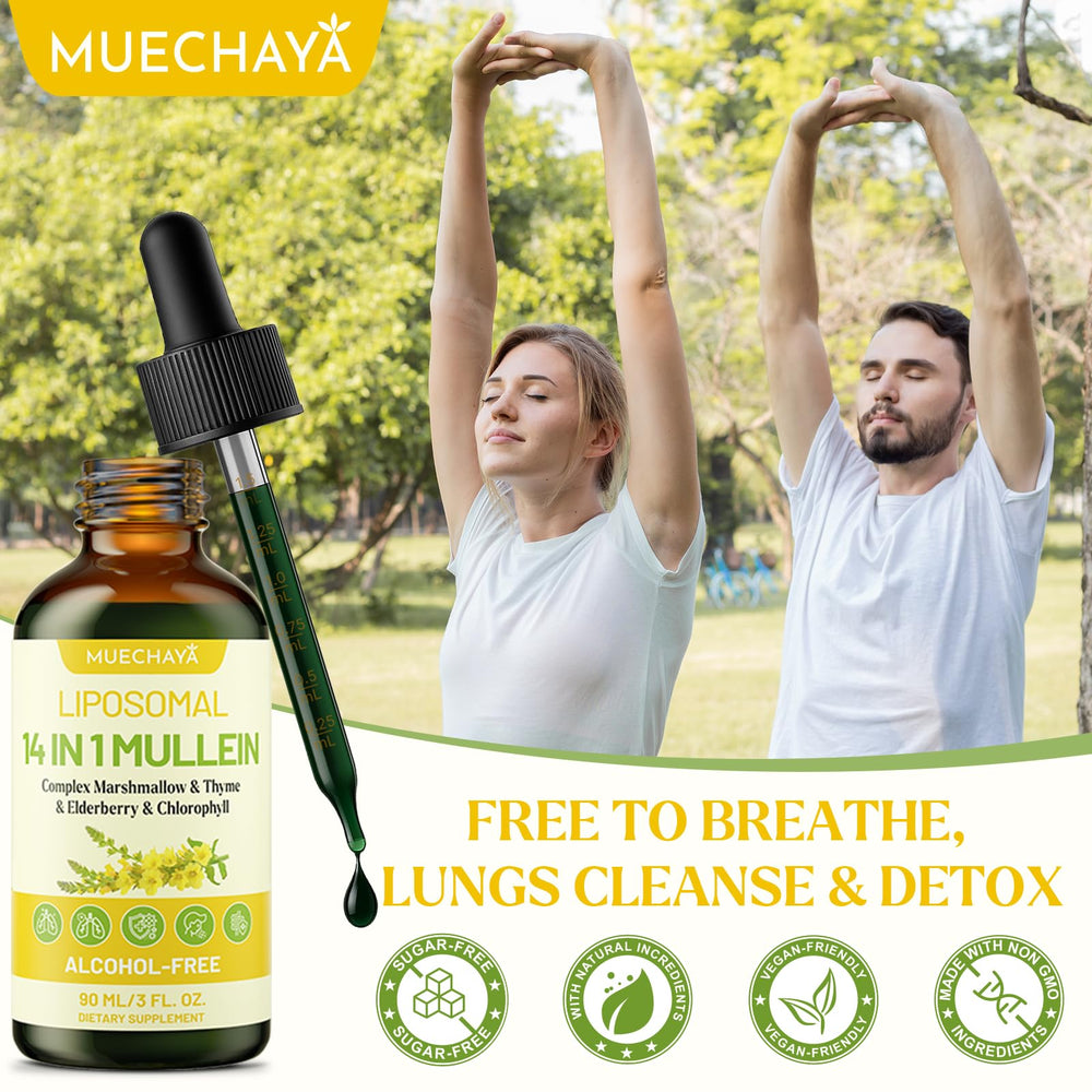 Convenient daily-use setup for Muechaya Mullein Drops.