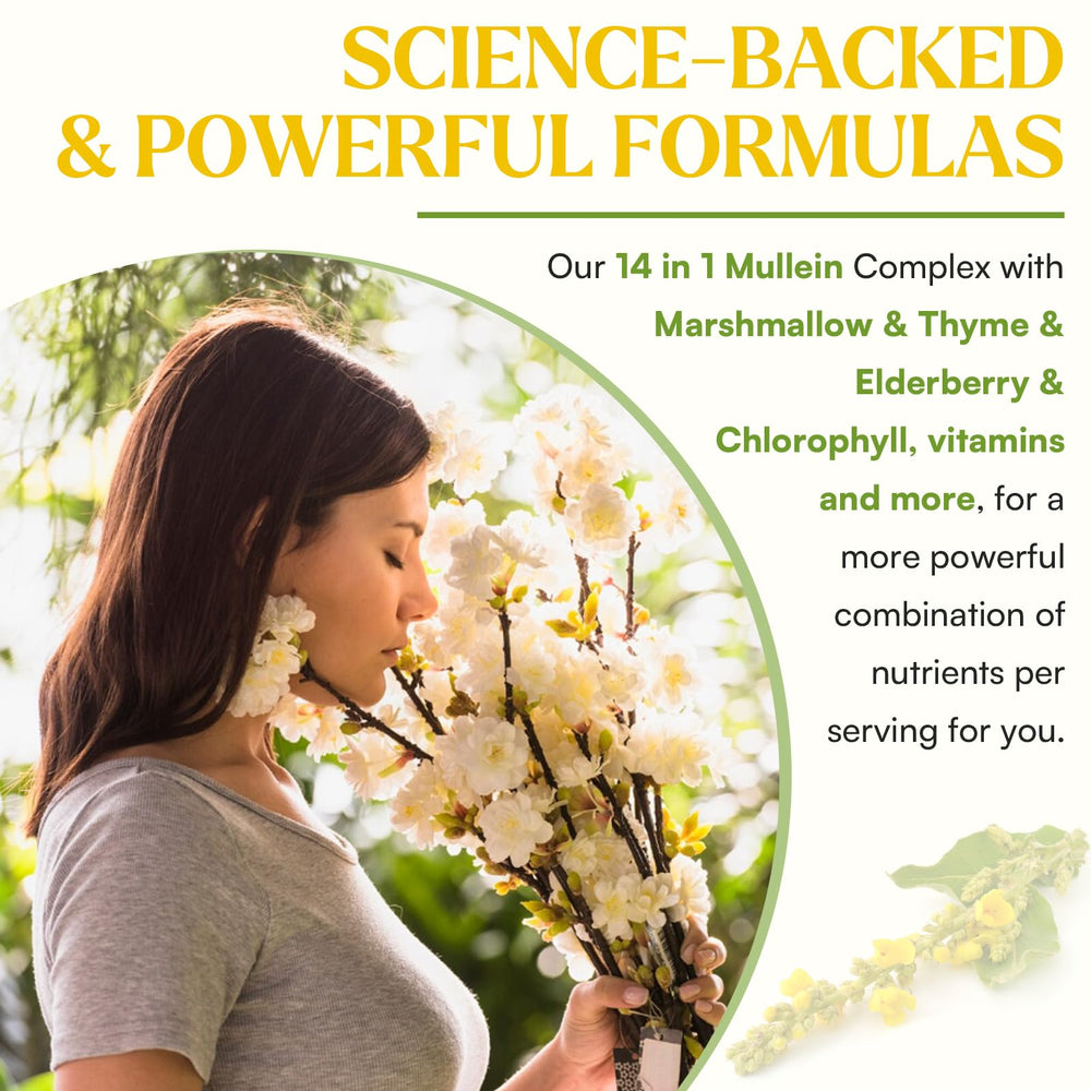 Close-up of bottle label emphasizes ingredients and bottle details.