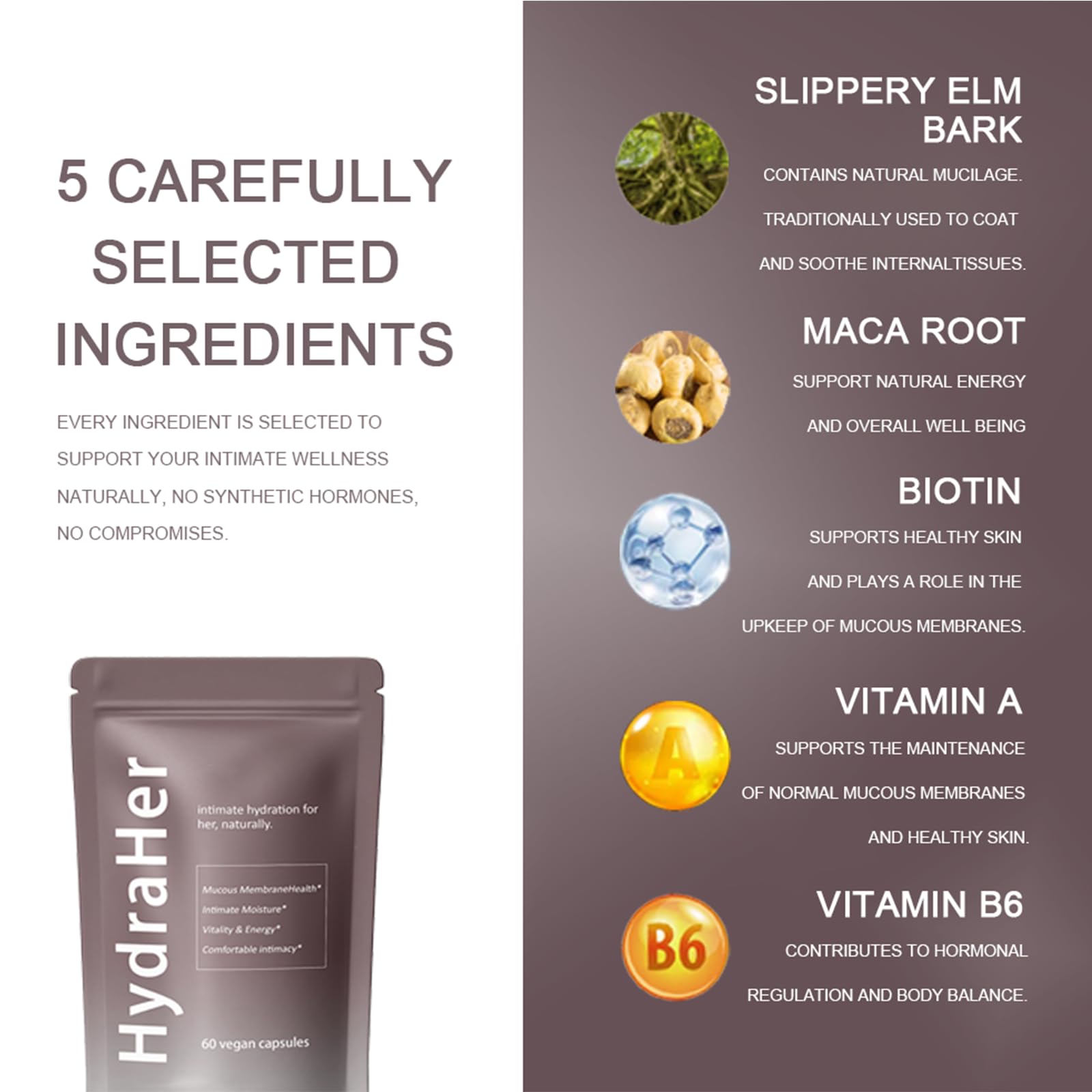 HydraHer capsules with water demonstrate simple daily routine