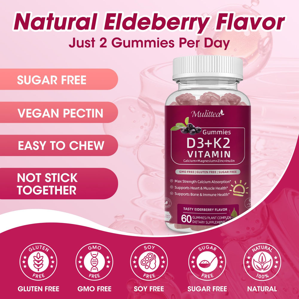 Mulittea 60-count bottle emphasize monthly supply for health habits