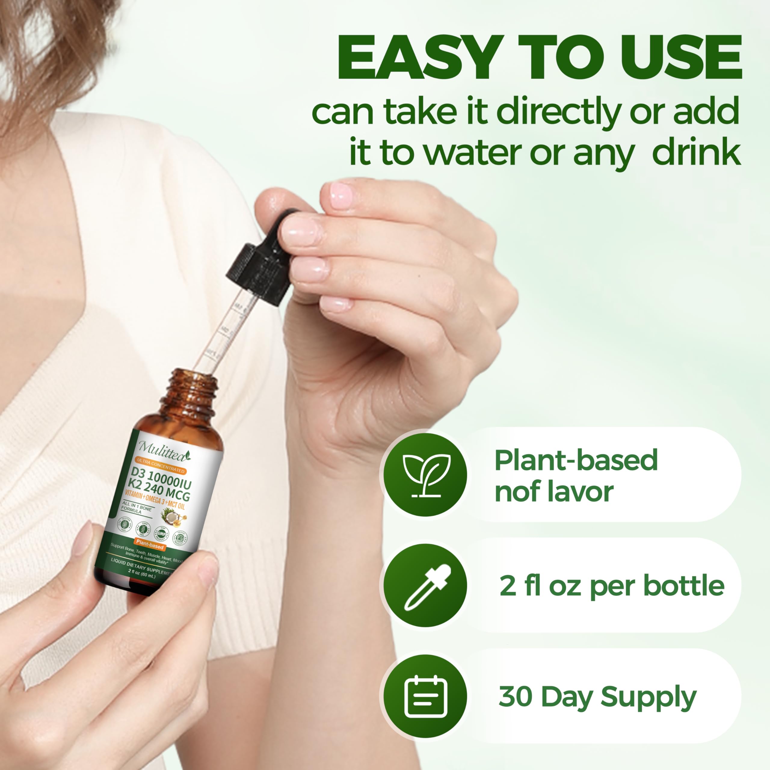 Mulittea family-friendly bottle suitable for adults and kids.