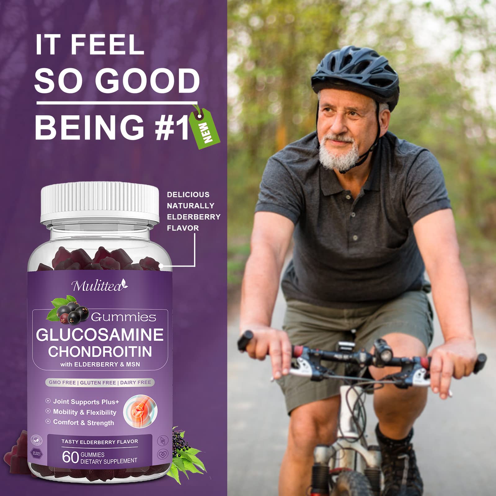 Mulittea gummies glossy finish indicate premium quality for daily wellness.