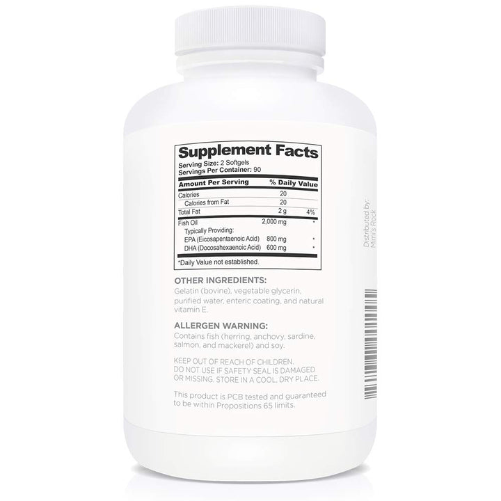 Multiform Omega-3 bottle shows wild-caught, non-GMO sourcing for high-quality fatty acids.