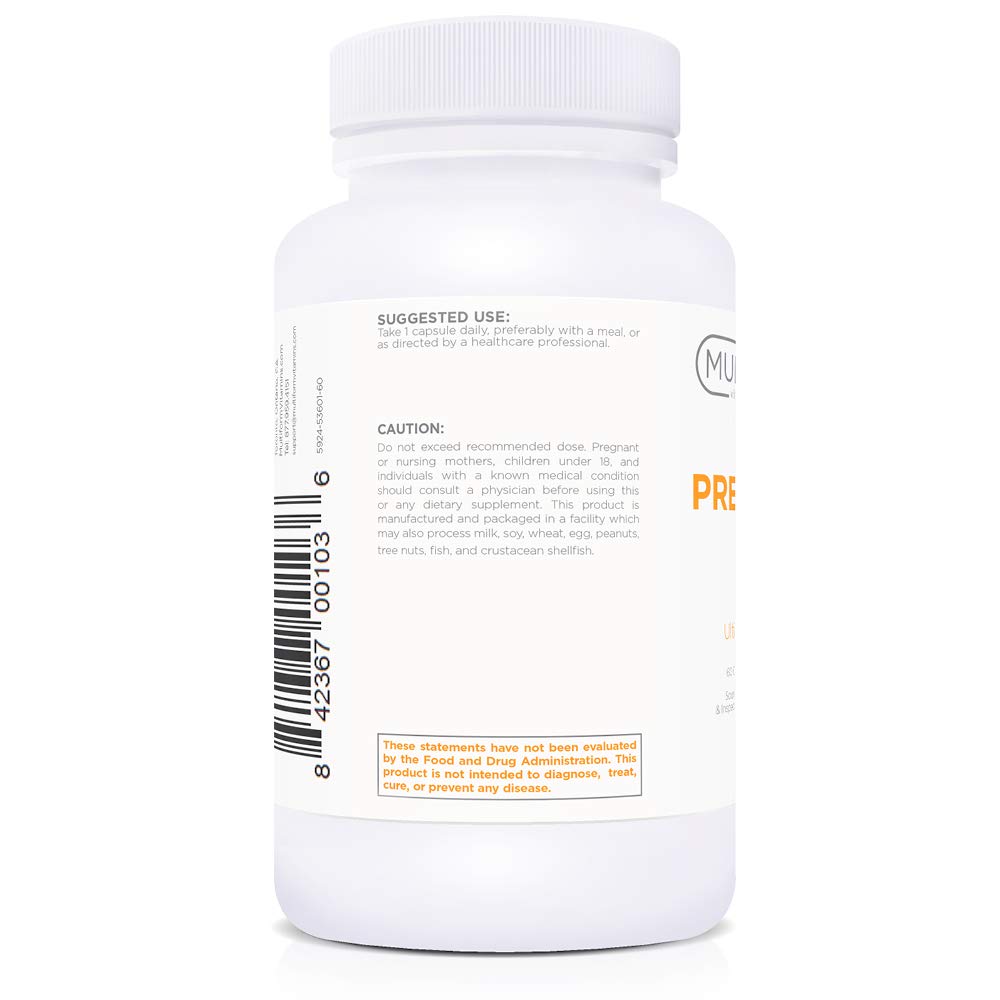 Multiform Prebiotics packaging front showing shelf-stable, non-GMO formula