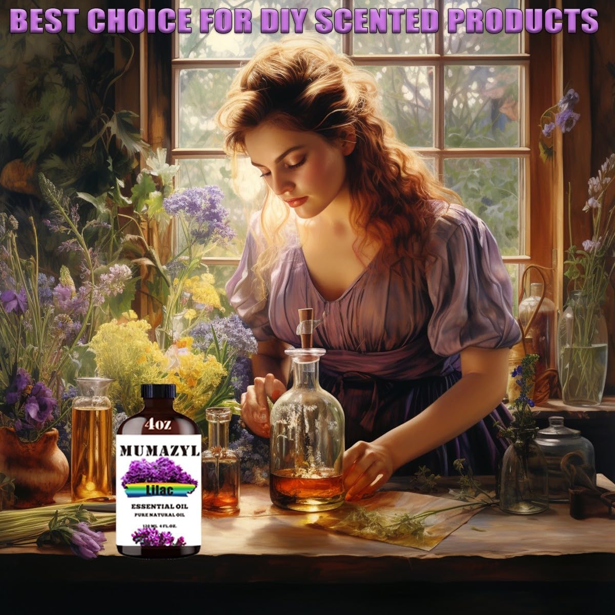 MUMAZYL Lilac Oil gift box presentation suitable for gifting.