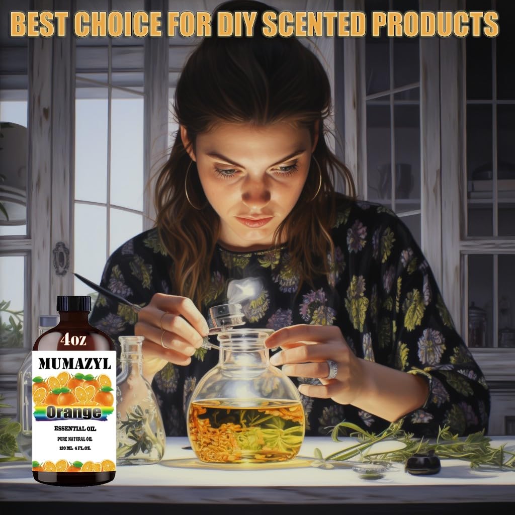 MUMAZYL Sweet Orange oil for bath bomb creation and spa-like scents