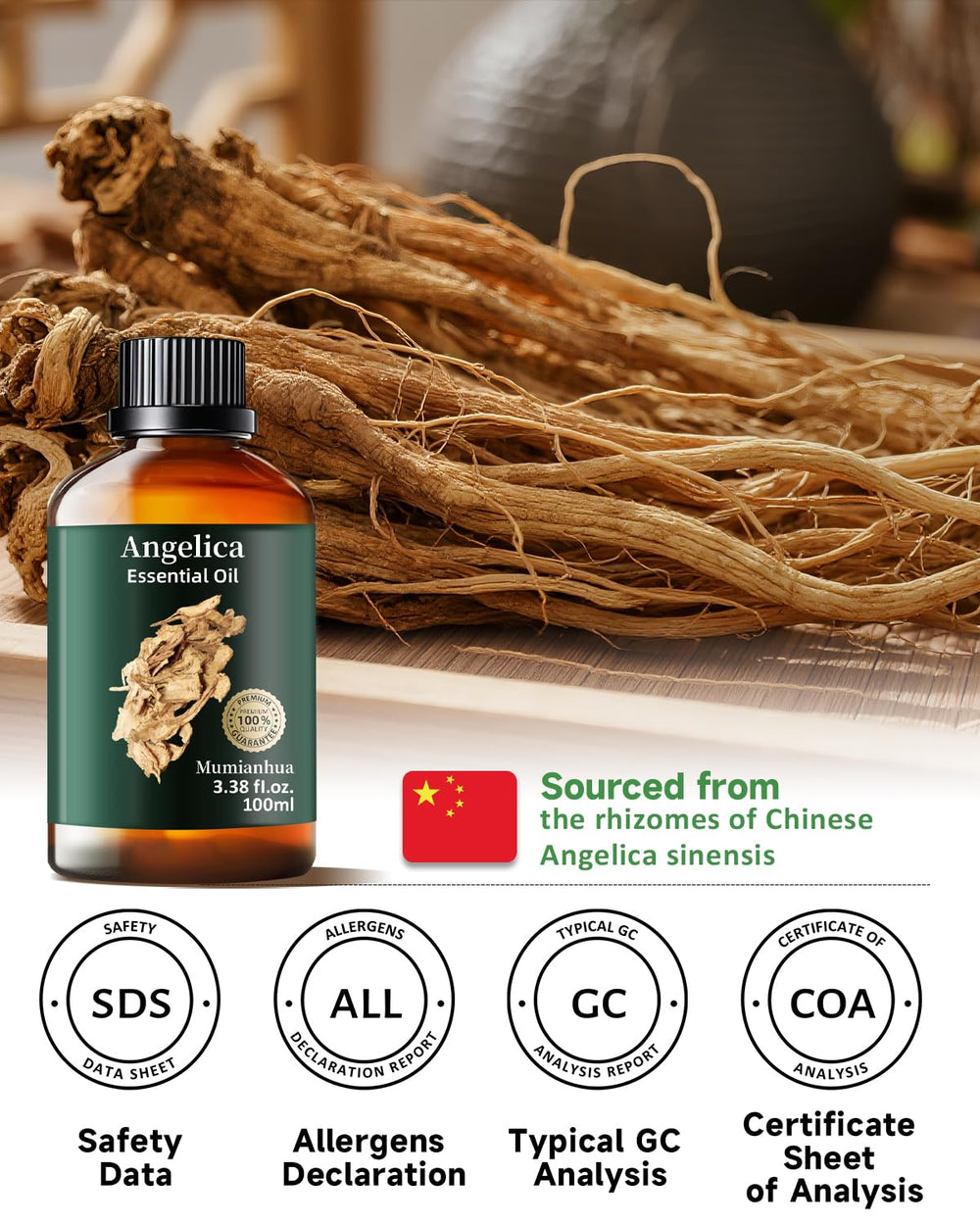 Mumianhua Angelica Root Oil linen spray for a fresh scent