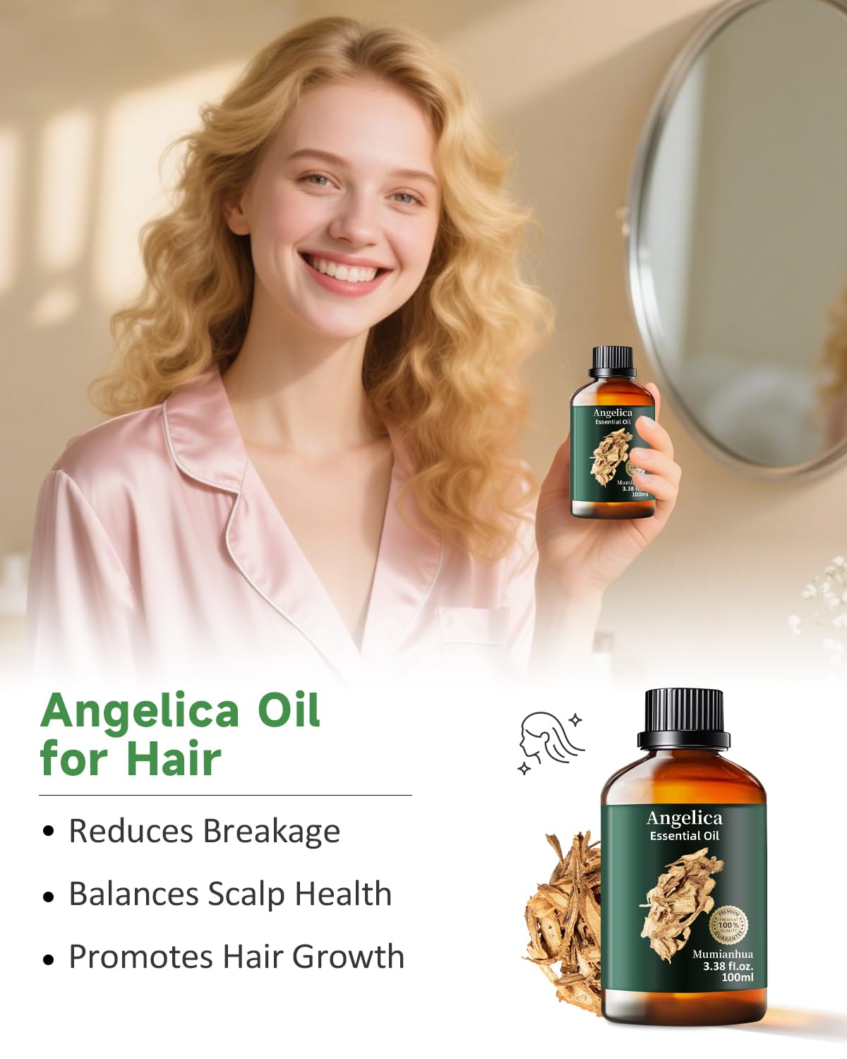 Mumianhua Angelica Root Oil diffuser creating a calm room ambiance