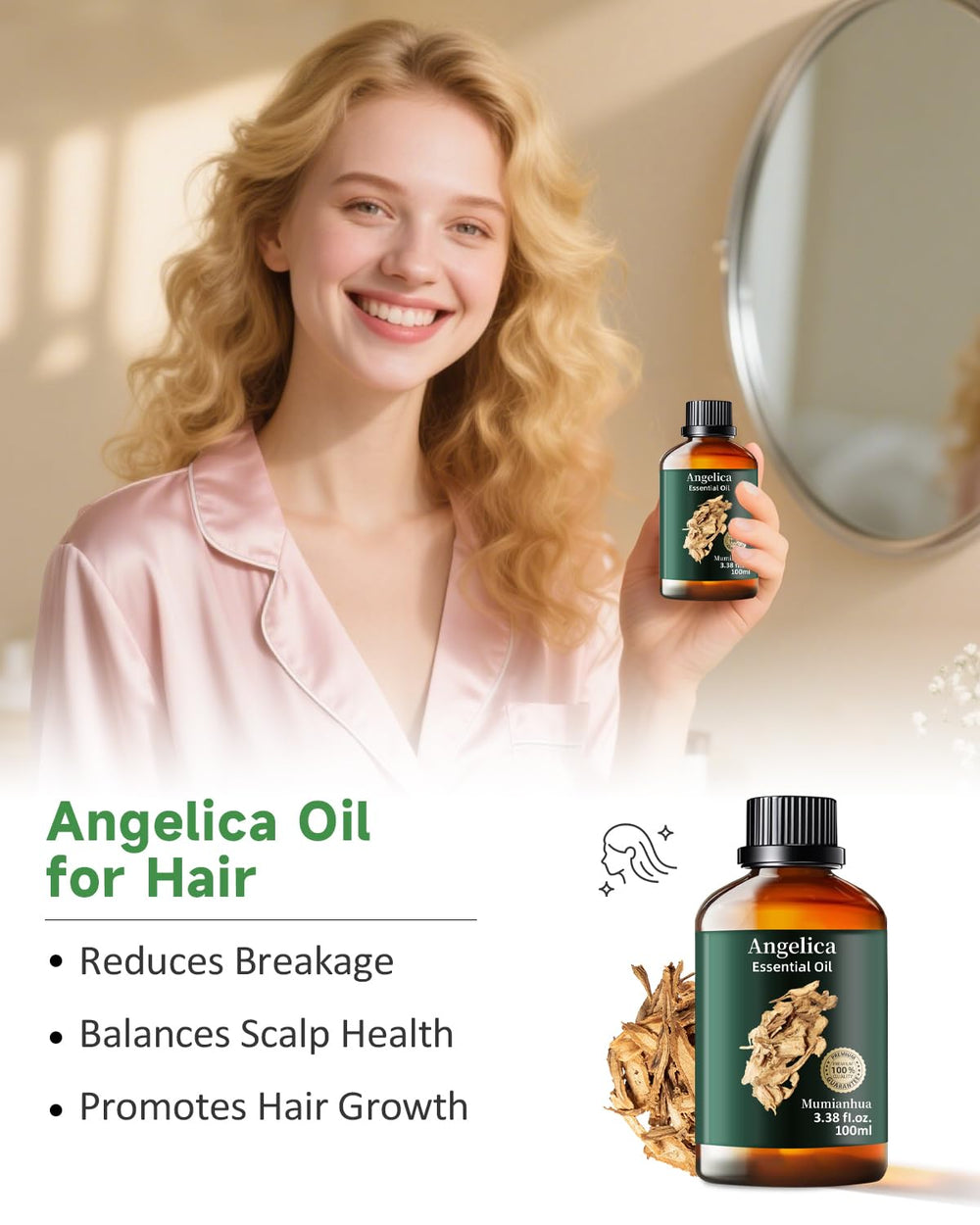 Mumianhua Angelica Root Oil diffuser creating a calm room ambiance